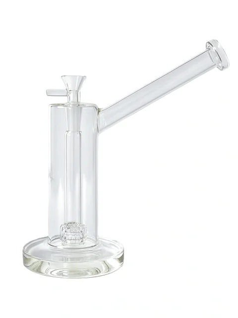8.5-Inch Matrix Perc Clear Straight Tube Bong
