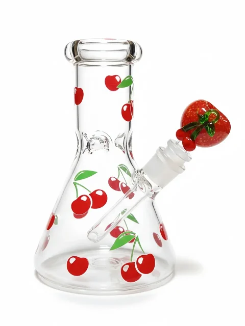 Mini Cherry Orchard Beaker Glass Bong