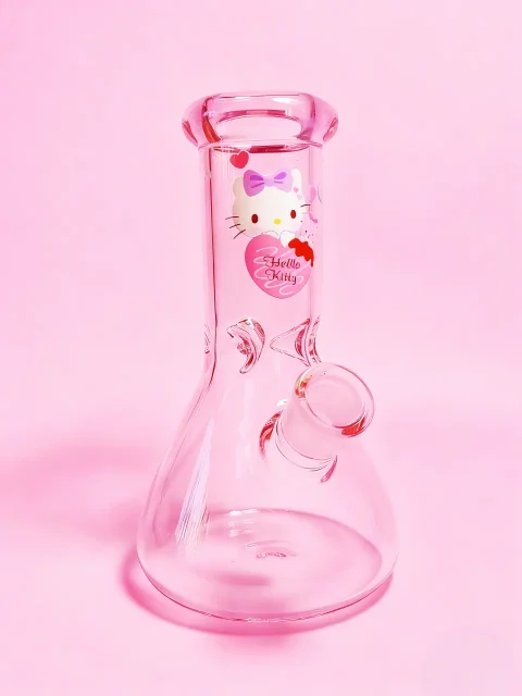 Cotton Candy Dream Pink Hello Kitty Glass Bong