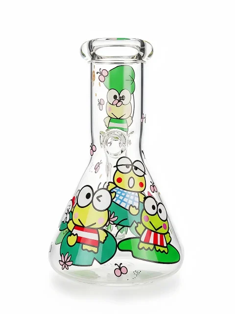 Keroppi Lily Pad Leap Beaker Glass Bong: Compact Size, Big Hits