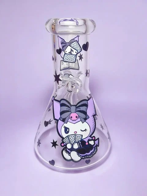 Kuromi Dark Magic Poker Beaker Glass Bong
