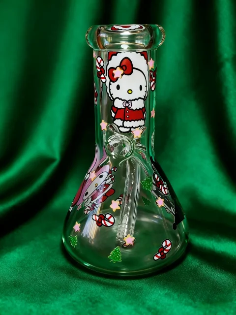 Sanrio Christmas Beaker Bong – Hello Kitty, My Melody & Kuromi Holiday Design Sanrio Christmas Beaker Bong – Hello Kitty, My Melody & Kuromi Holiday Design