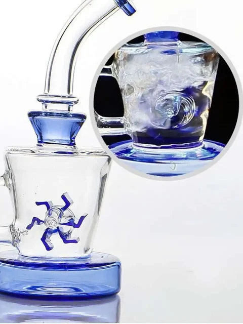 8-inch Spinning Windmill Glass Bong 8-inch Spinning Windmill Glass Bong