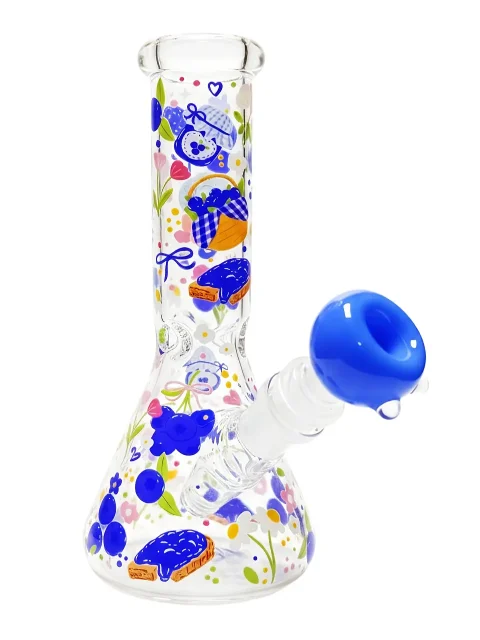 Blueberry Afternoon Mini Beaker Glass Bong