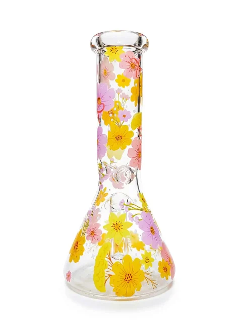 Secret Garden Mini Beaker Glass Bong Secret Garden Mini Beaker Glass Bong