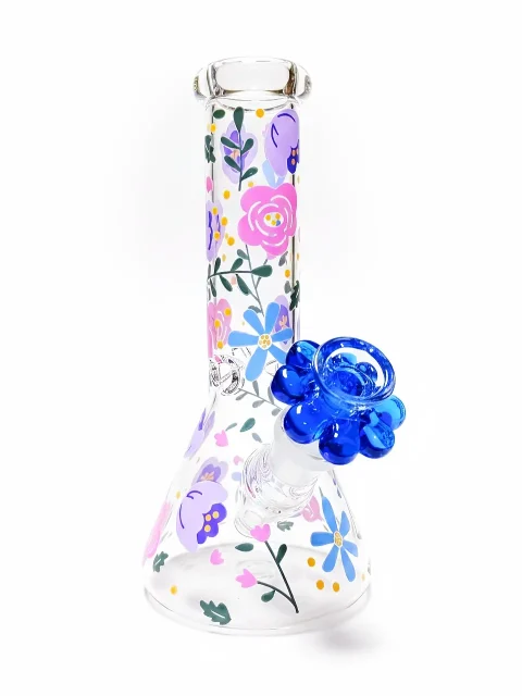 Blooming Spring Mini Beaker Glass Bong