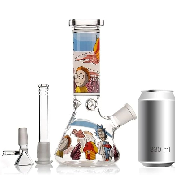 Interdimensional Glow Rick & Morty Beaker Glass Bong