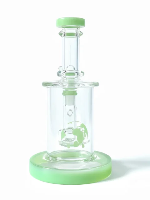 7-inch Global Green Showerhead Perc Bong 7-inch Global Green Showerhead Perc Bong