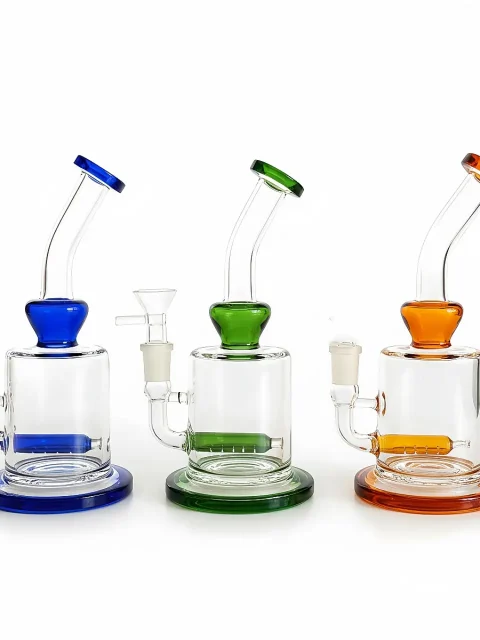 8-Inch Modern Inline Perc Glass Bong