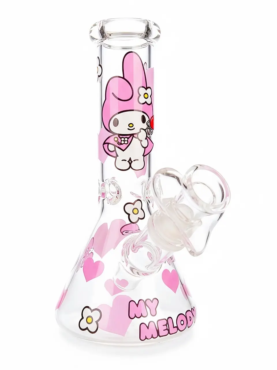 Pink Harmony My Melody Pastel Beaker Glass Bong