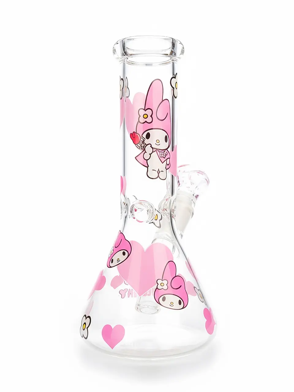 Pink Harmony My Melody Pastel Beaker Glass Bong