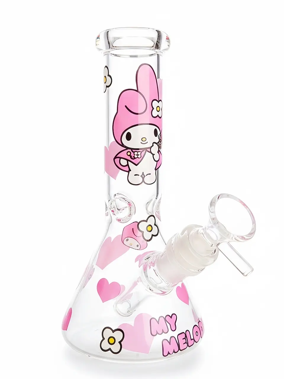Pink Harmony My Melody Pastel Beaker Glass Bong