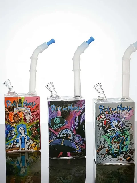 8-inch Rick and Morty Juice Box Bubbler Bong