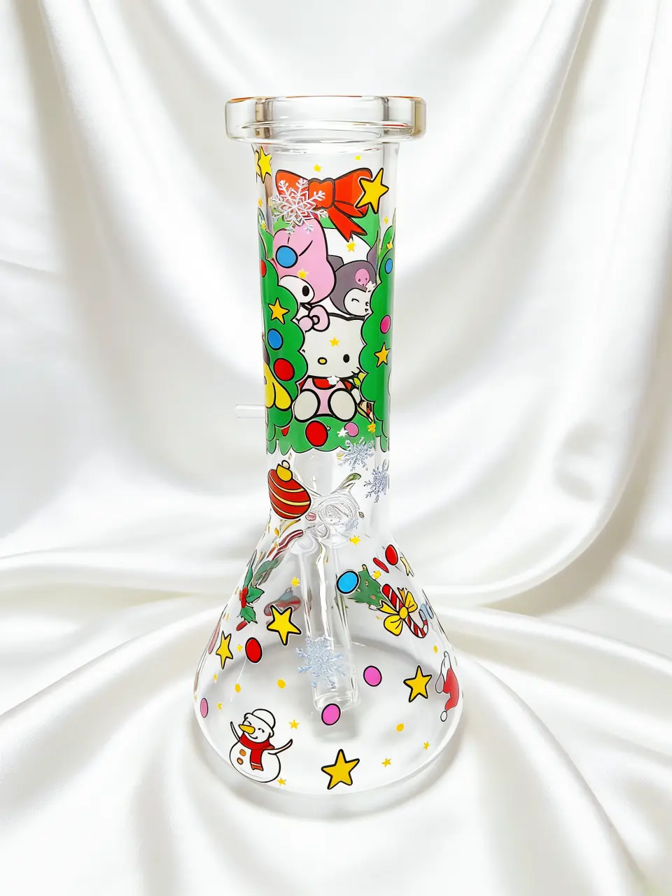 Sanrio Christmas Party Beaker Glass Bong – Hello Kitty & Friends Holiday Design