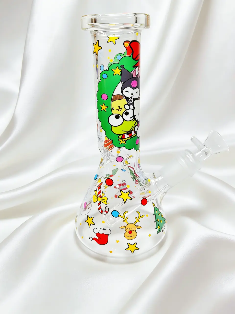 Sanrio Christmas Party Beaker Glass Bong – Hello Kitty & Friends Holiday Design