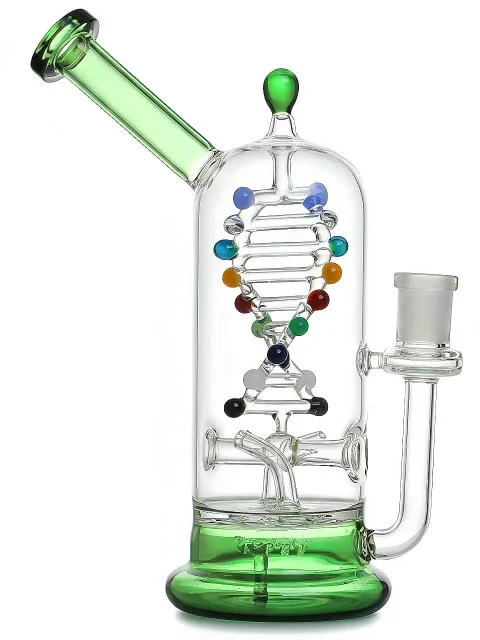 9-inch Double DNA Helix Spinning Perc Bong 9-inch Double DNA Helix Spinning Perc Bong