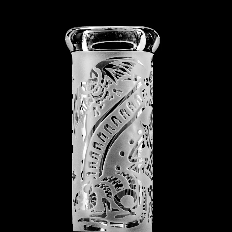 Gothic Frost Toke Tech 9mm Thick Glass Beaker Bong