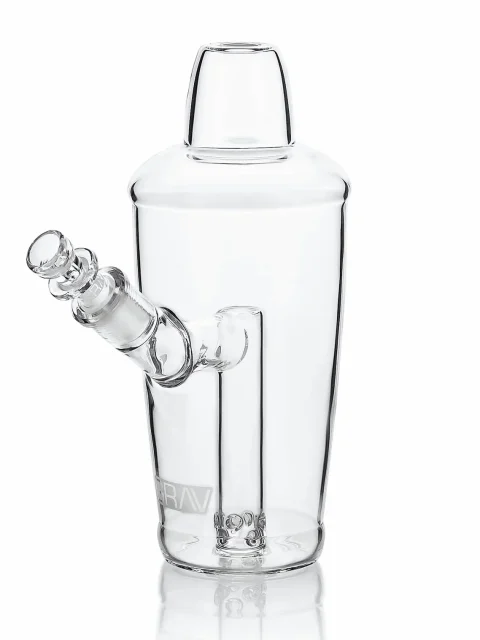 GRAV® Martini Shaker Bubbler Glass Bong