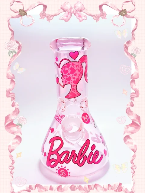 Iconic Barbiecore Pink Beaker Glass Bong