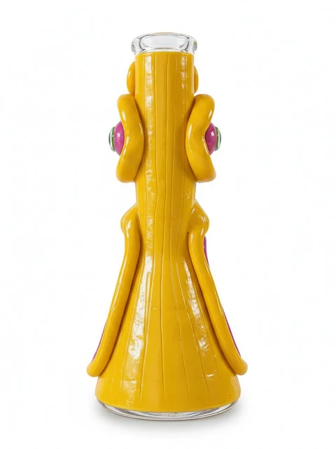 3D Yellow Monster Beaker Bong: Eye-Popping Creature Style