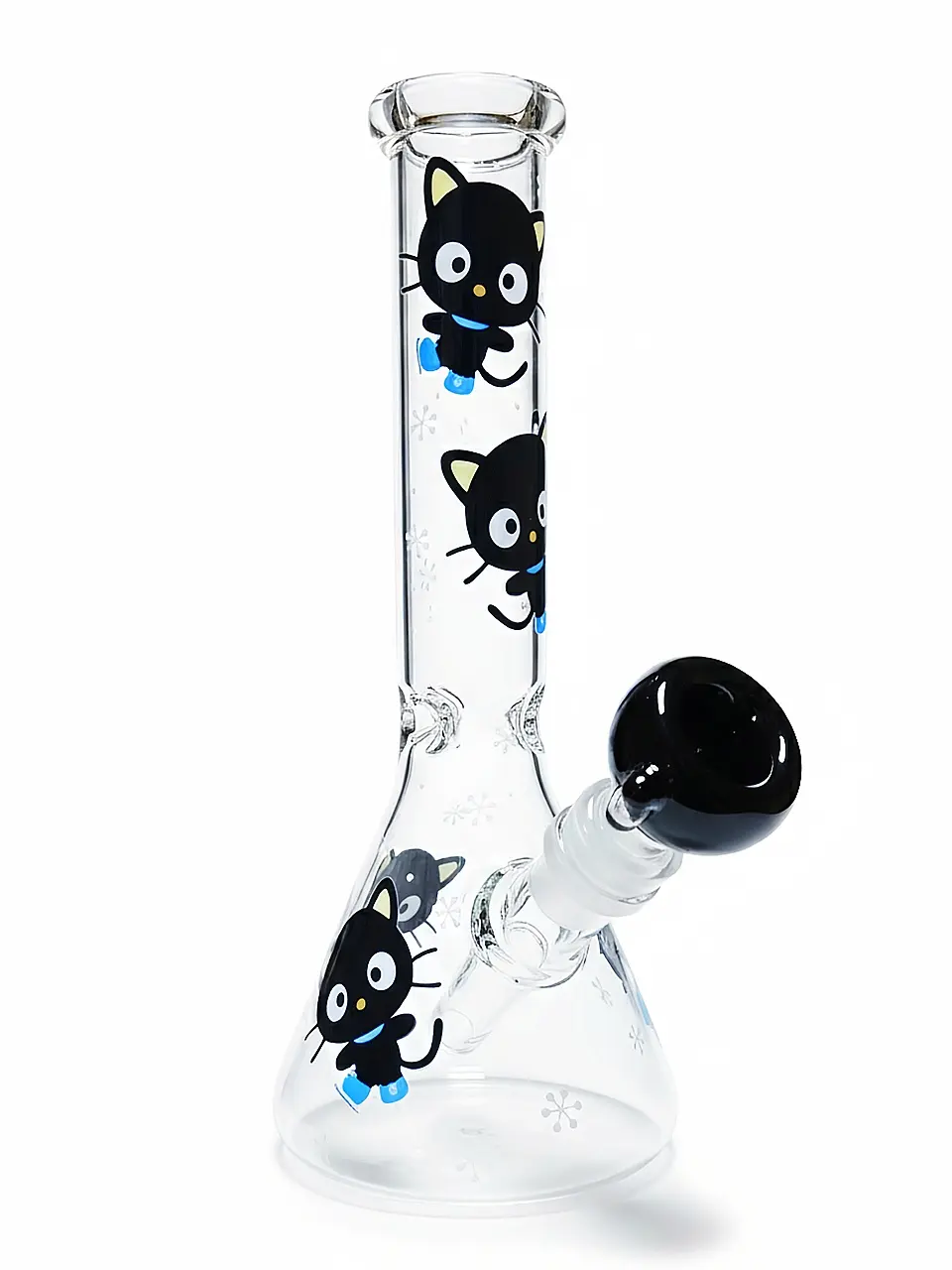 Chococat Winter Noir Beaker Glass Bong