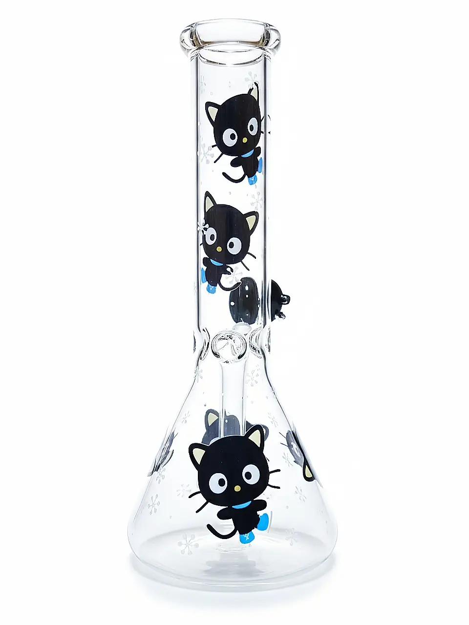 Chococat Winter Noir Beaker Glass Bong