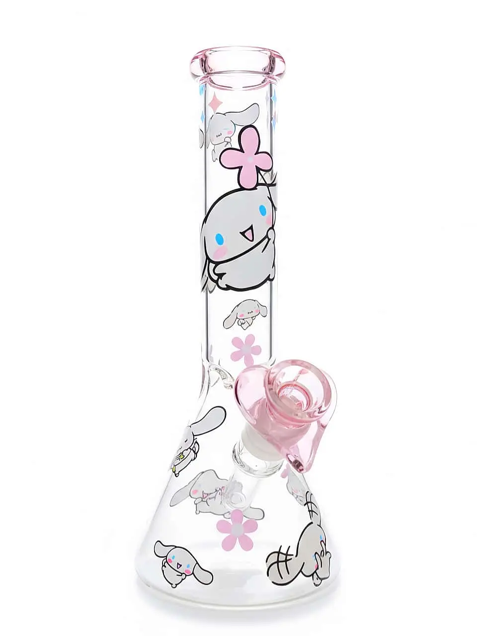 Cinnamoroll Pastel Cloud Pink Beaker Glass Bong