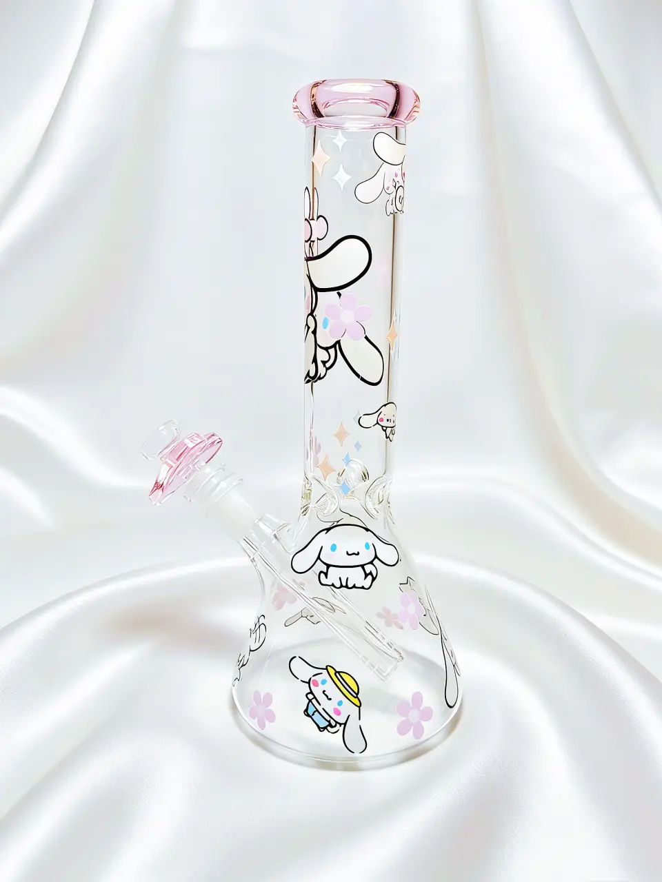Cinnamoroll Pastel Cloud Pink Beaker Glass Bong
