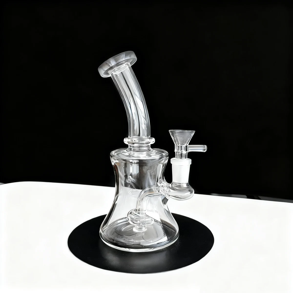 7-Inch Crystal Clear Showerhead Dab Rig