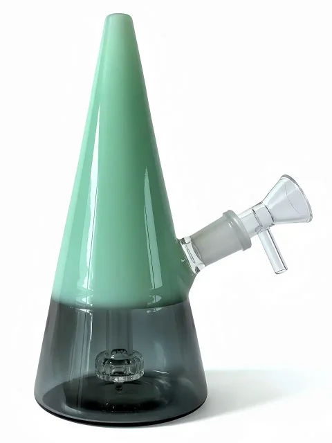 7-inch Modern Cone Glass Bong | Jade
