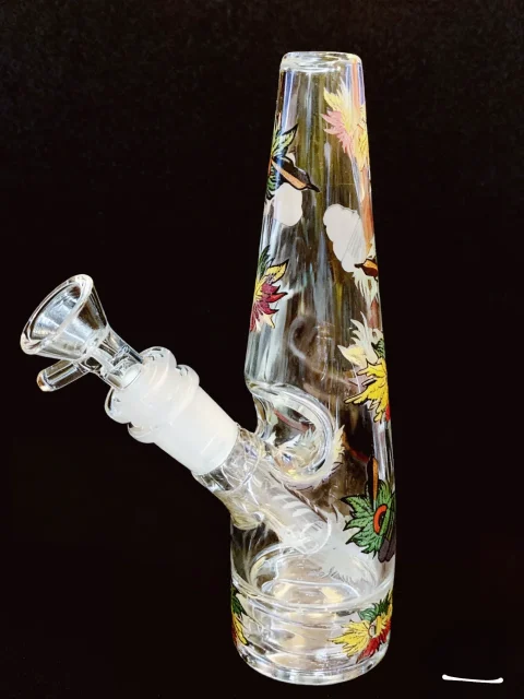 Mini Trippy Conical Glass Water Pipe