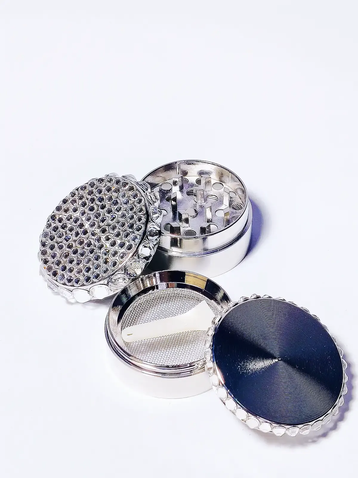 Mini Rhinestone Bling Herb Grinder - Image 2