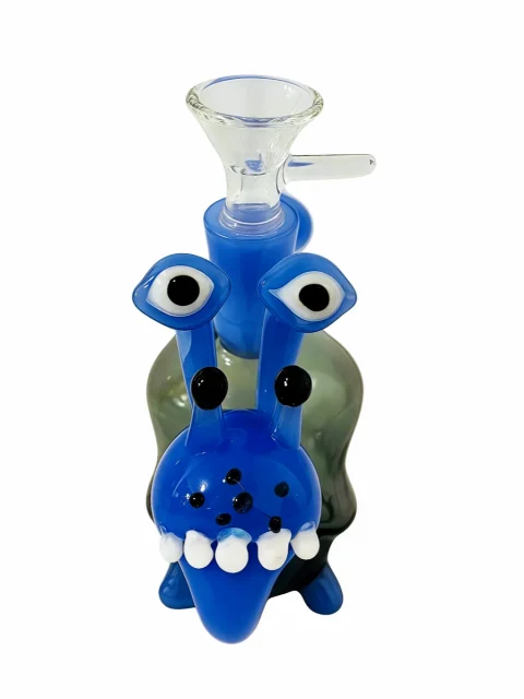 Blue Snail Bong Fun Animal Glass Bubbler Bong Blue Snail Bong Fun Animal Glass Bubbler Bong