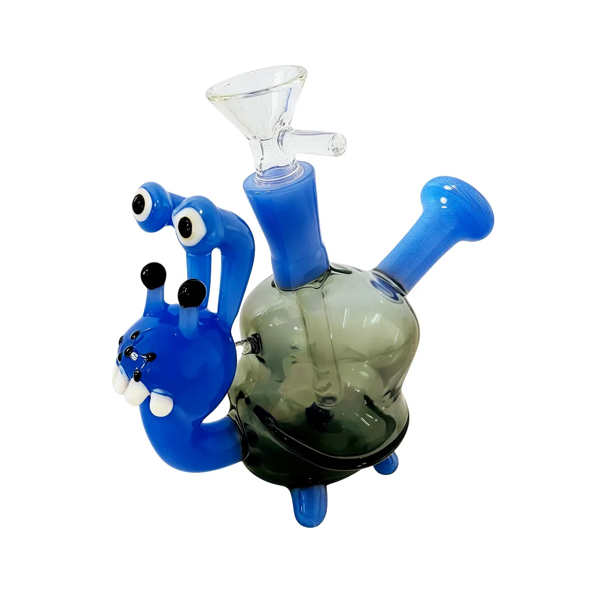 Blue Snail Bong Fun Animal Glass Bubbler Bong
