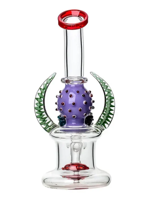 Desert Bloom Purple Cactus Glass Bong
