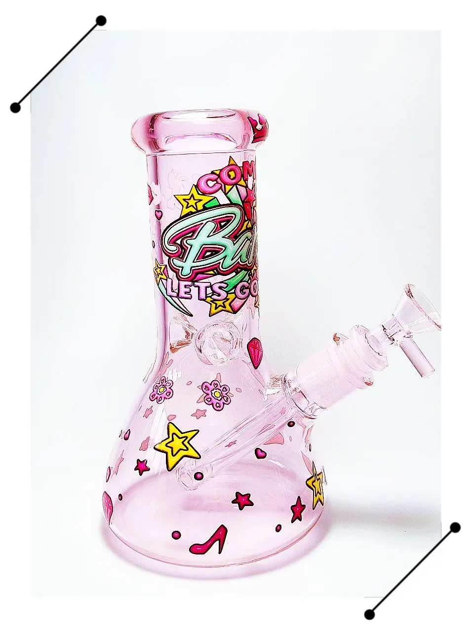 Party Star Barbie Theme Pink Glass Bong
