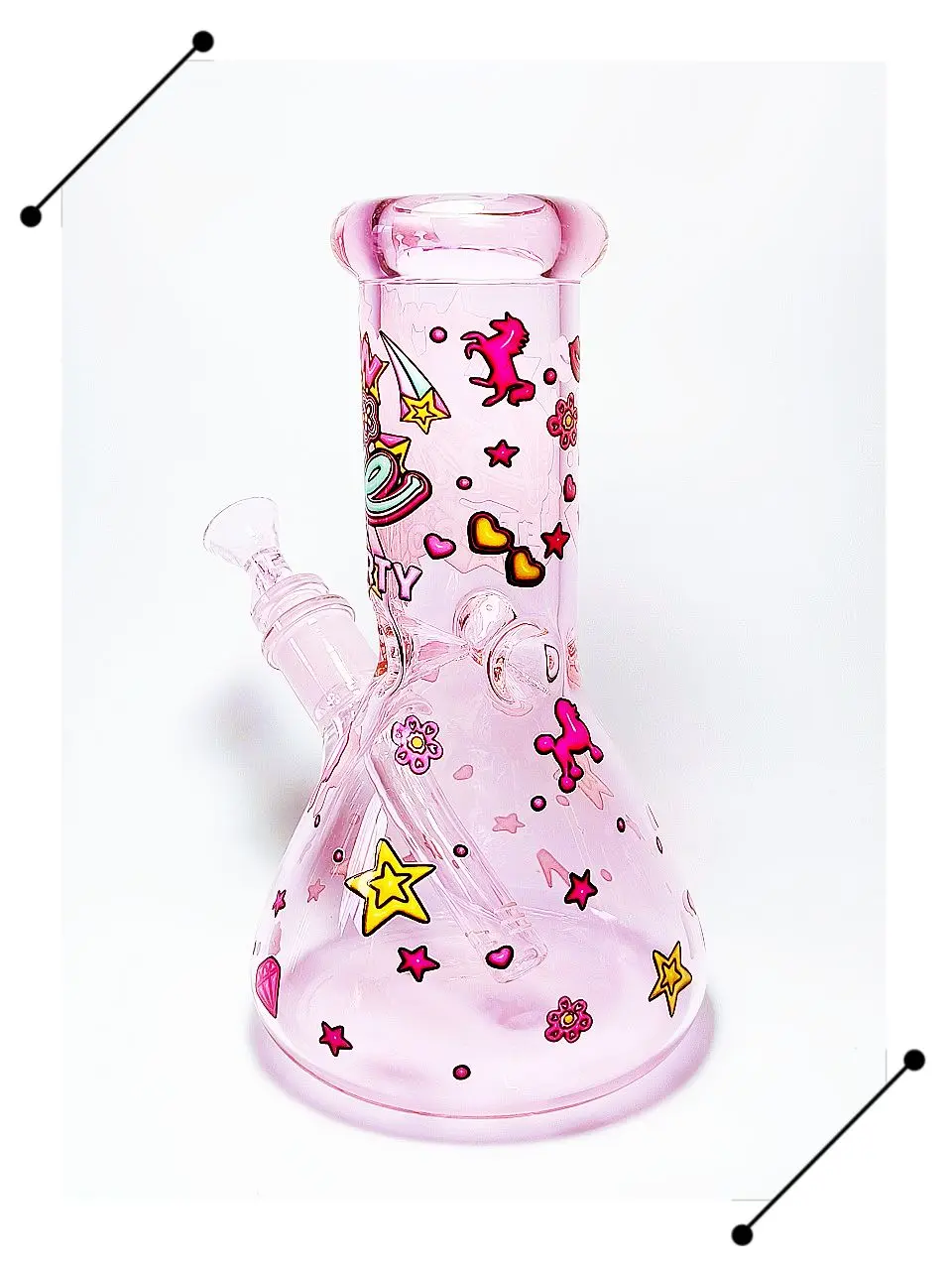 Party Star Barbie Theme Pink Glass Bong
