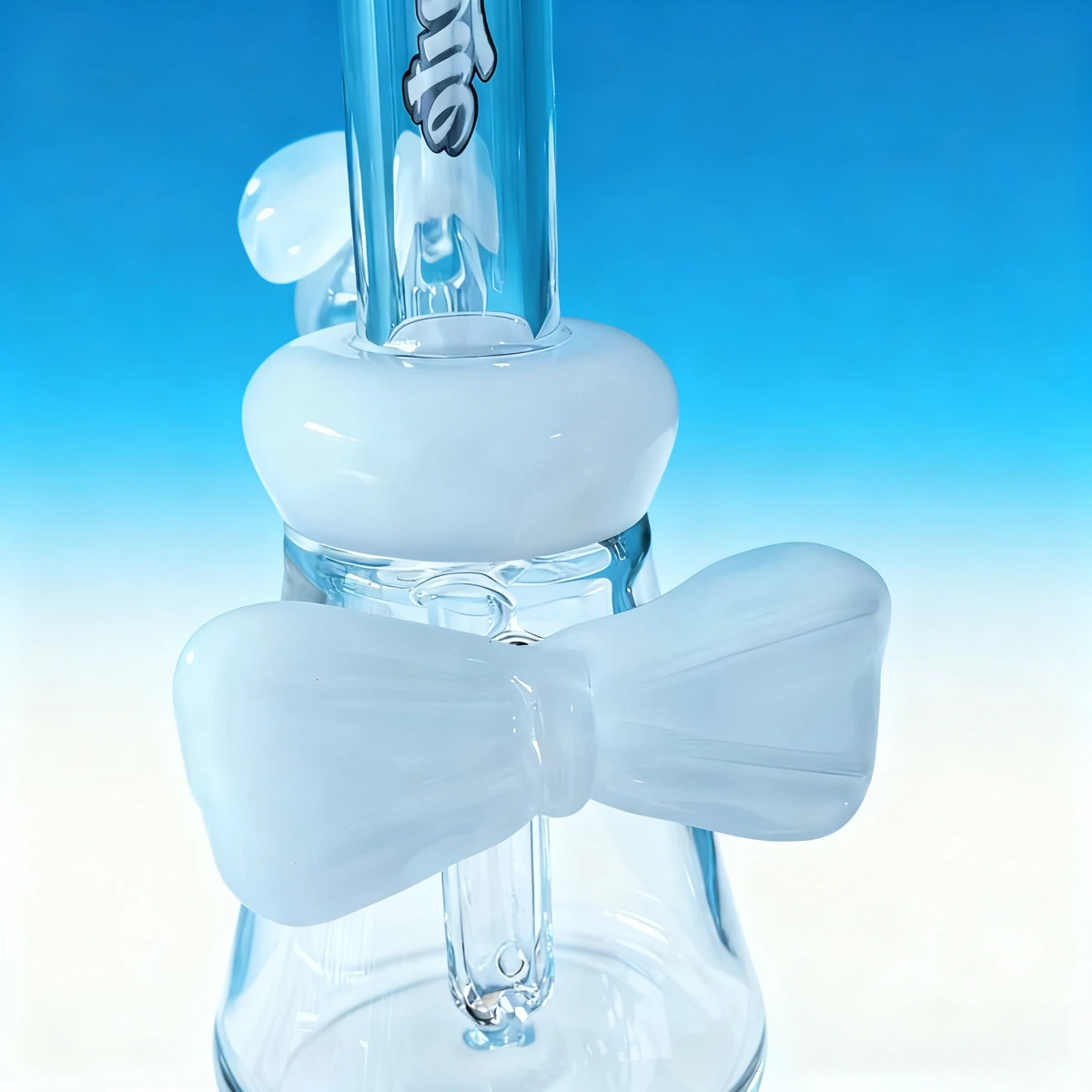 7-Inch Bow & Ribbon Girly Glass Bong
