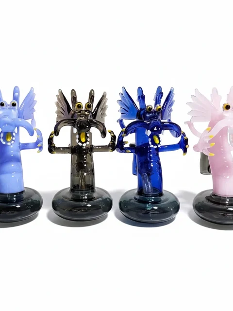 Cool Handmade Dragon Mini Glass Bong