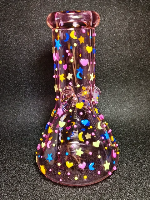 Dreamy Galaxy Pink Beaker Bong Dreamy Galaxy Pink Beaker Bong