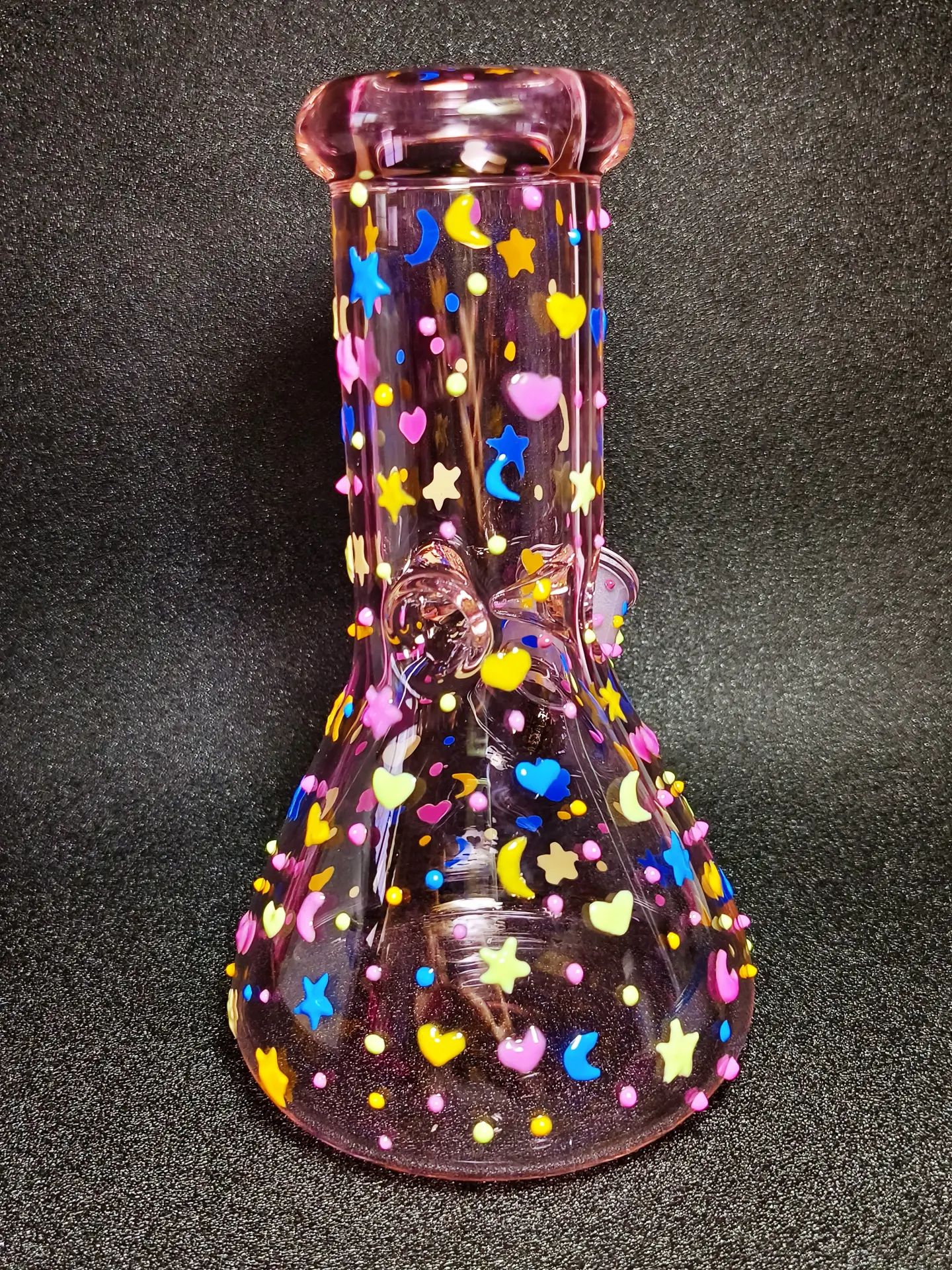 Dreamy Galaxy Pink Beaker Bong