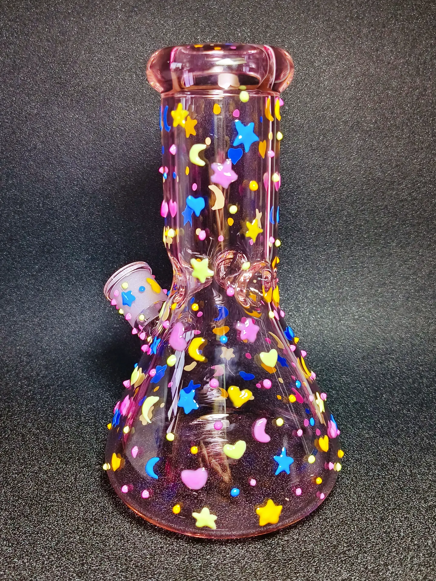 Dreamy Galaxy Pink Beaker Bong