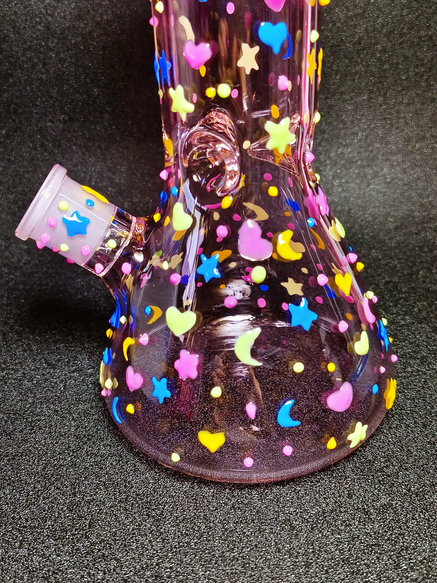 Dreamy Galaxy Pink Beaker Bong