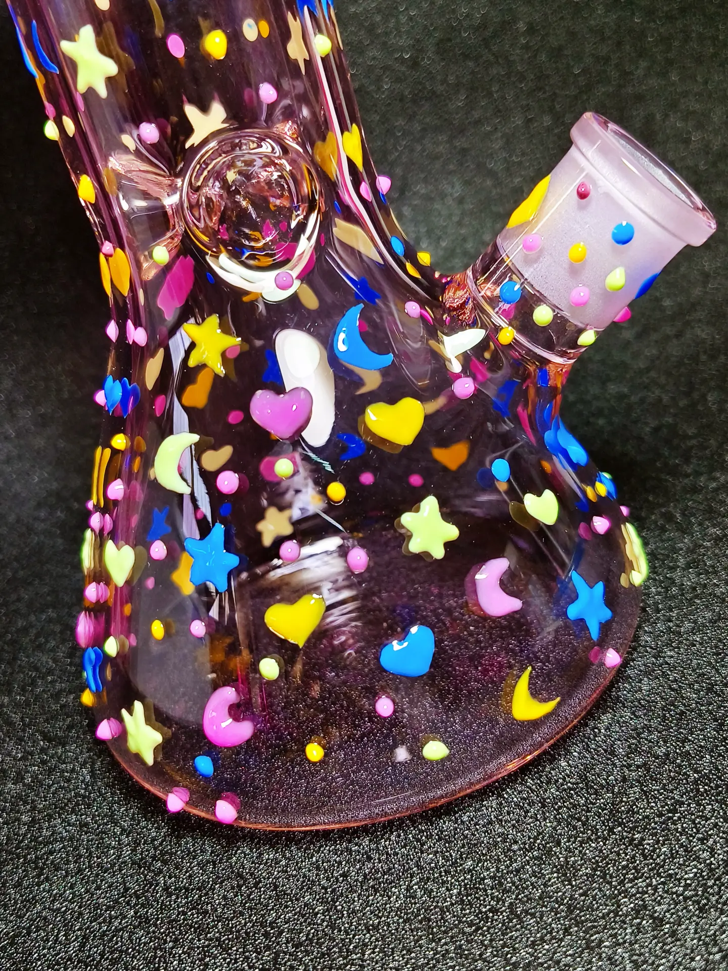Dreamy Galaxy Pink Beaker Bong