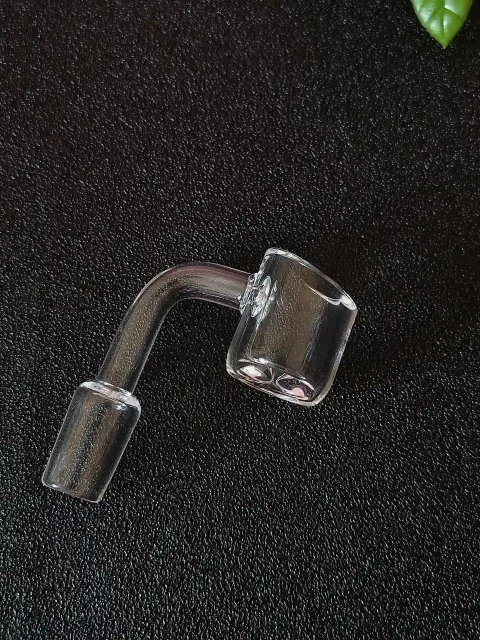 14mm Male 90° Slanted Top Quartz Banger | 4mm Thick Wall