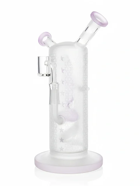 Double Tap Pink Dual-User Sharing Glass Bong Double Tap Pink Dual-User Sharing Glass Bong