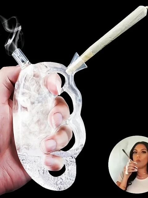 Glass Knuckle Ergonomic Bubbler Pipe Glass Knuckle Ergonomic Bubbler Pipe