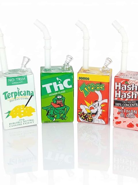 8-inch Juice Box Glass Bubbler Bong