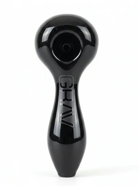 4-Inch GRAV® Classic Spoon Pipe | Black & Blue