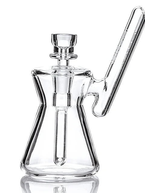 GRAV® Hourglass Pocket Bubbler Glass Bong